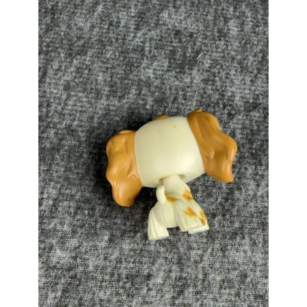 Hasbro Littlest Pet Shop Beige Cocker Spaniel Dog #344 Figure 2006 LPS